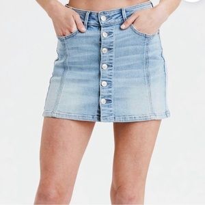 American Eagle Denim Skirt- Button Up
